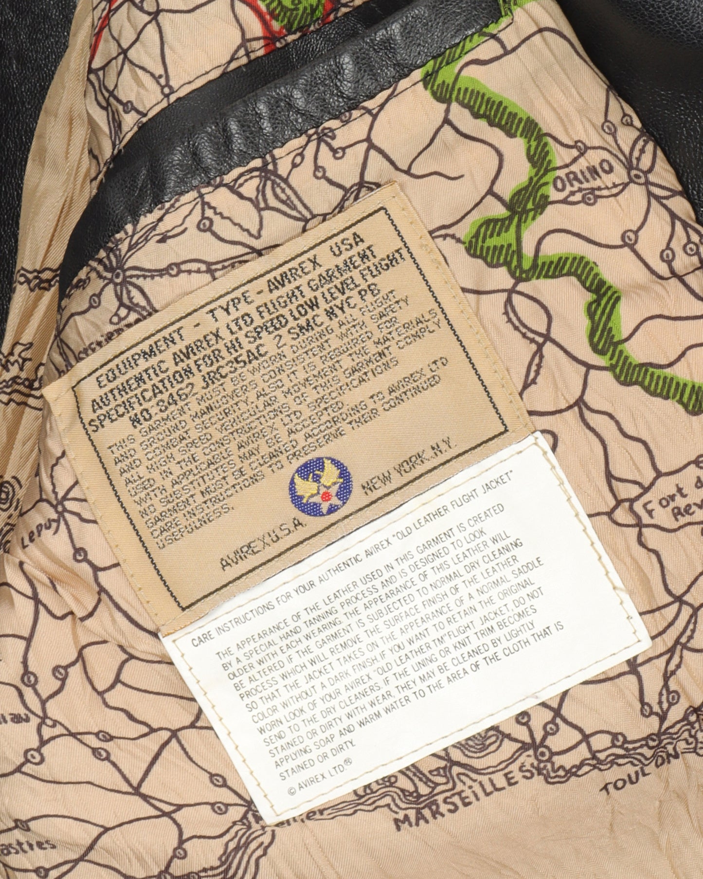 Avirex Type A-2 Leather Bomber Jacket