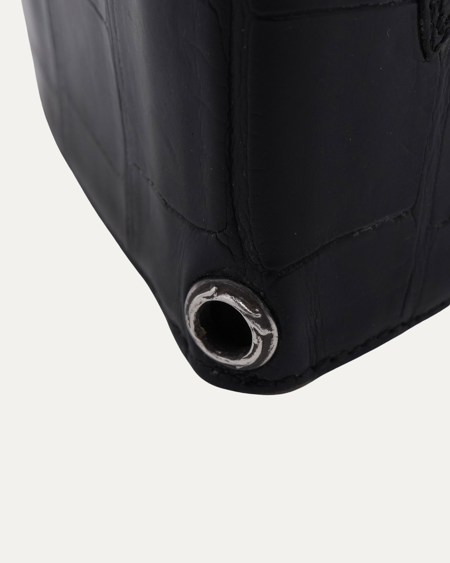 Alligator Cross Patch Bifold Wallet