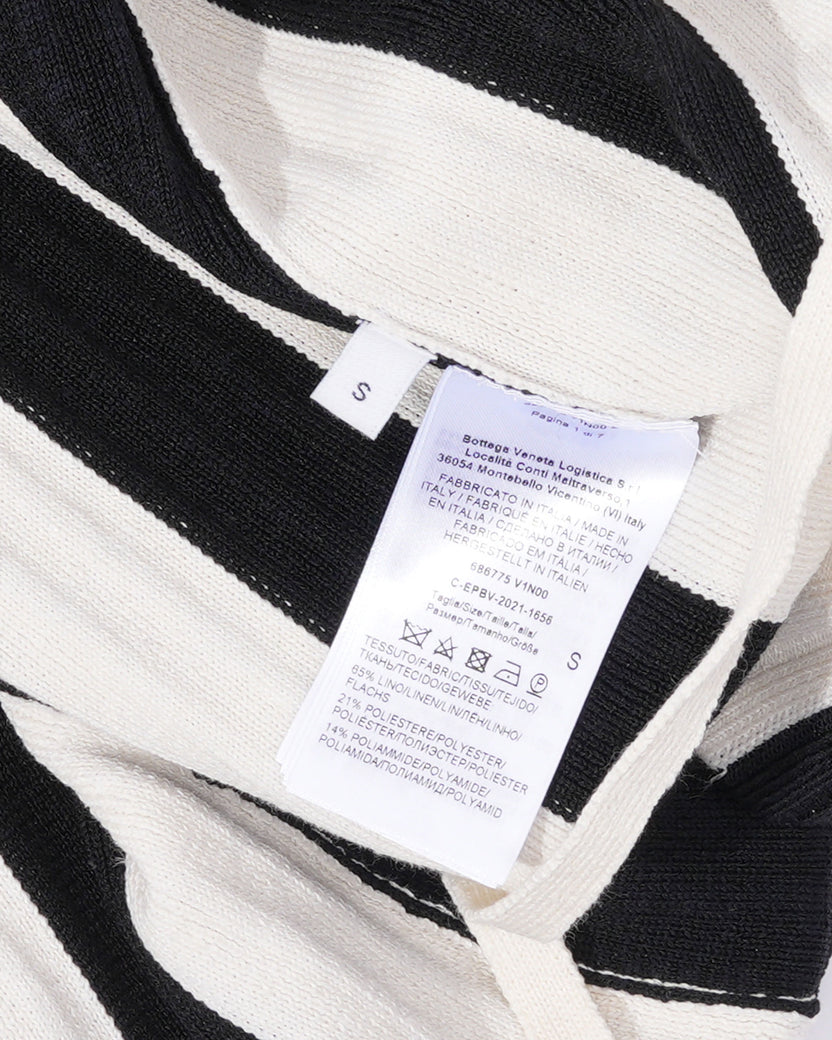 Resort Striped Linen Cardigan