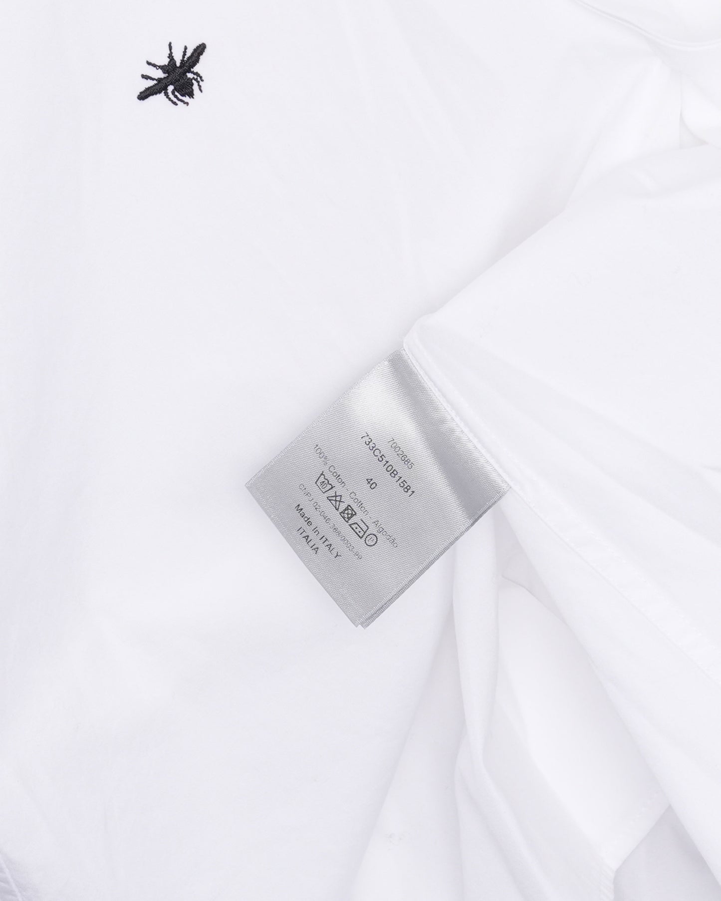 Bee Embroidered Short Sleeve Shirt