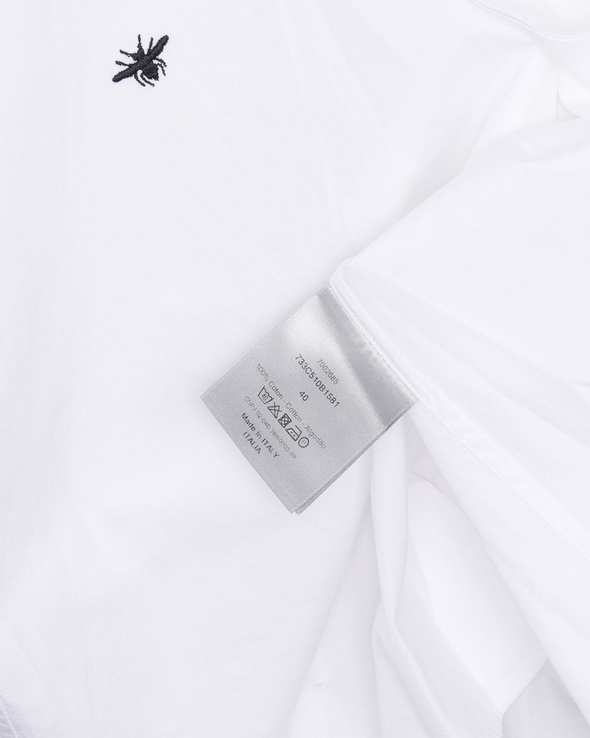 Bee Embroidered Short Sleeve Shirt