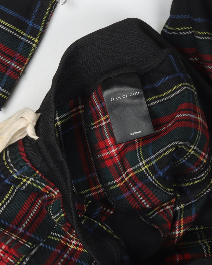 Fifth Collection Side Stripe Tartan Drawstring Pants