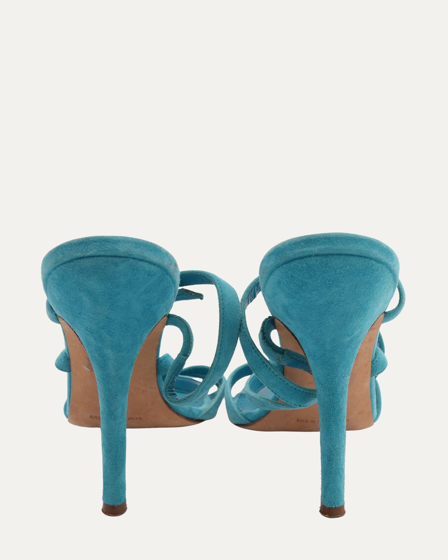 Suede Multi Strap Heels