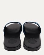 Plus Cross Patch Leopard Slides