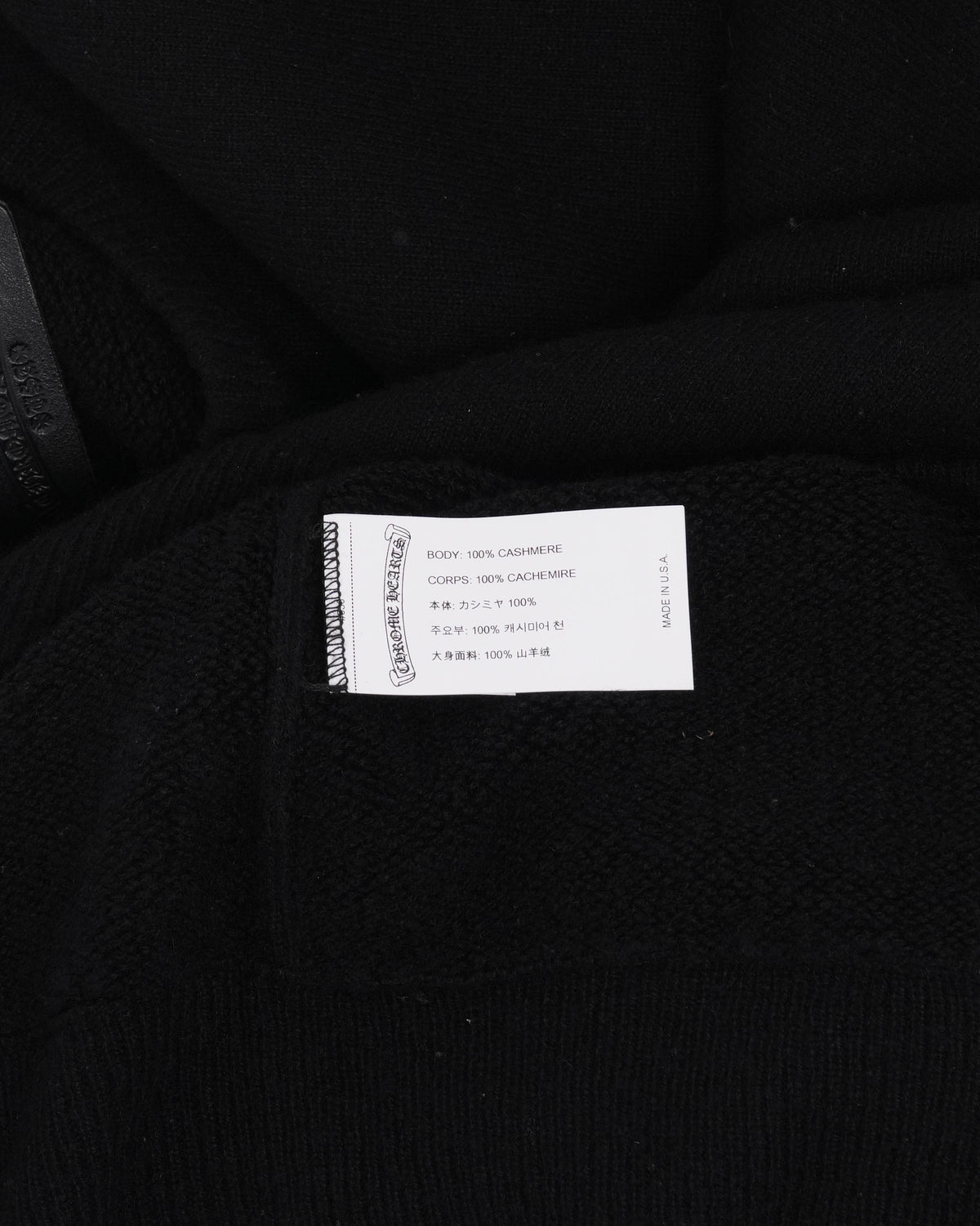 Life Sentence Cashmere Floral Cross Crewneck Sweater