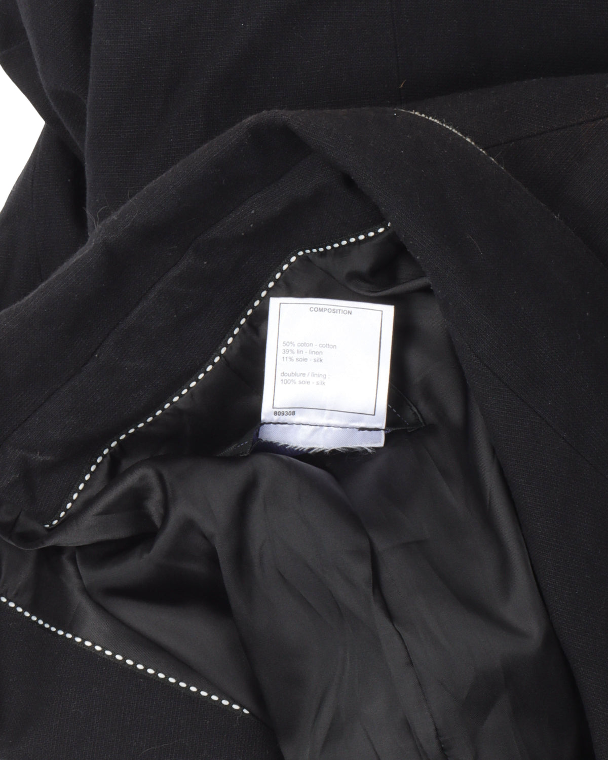 Contrast Stitch Blazer Jacket