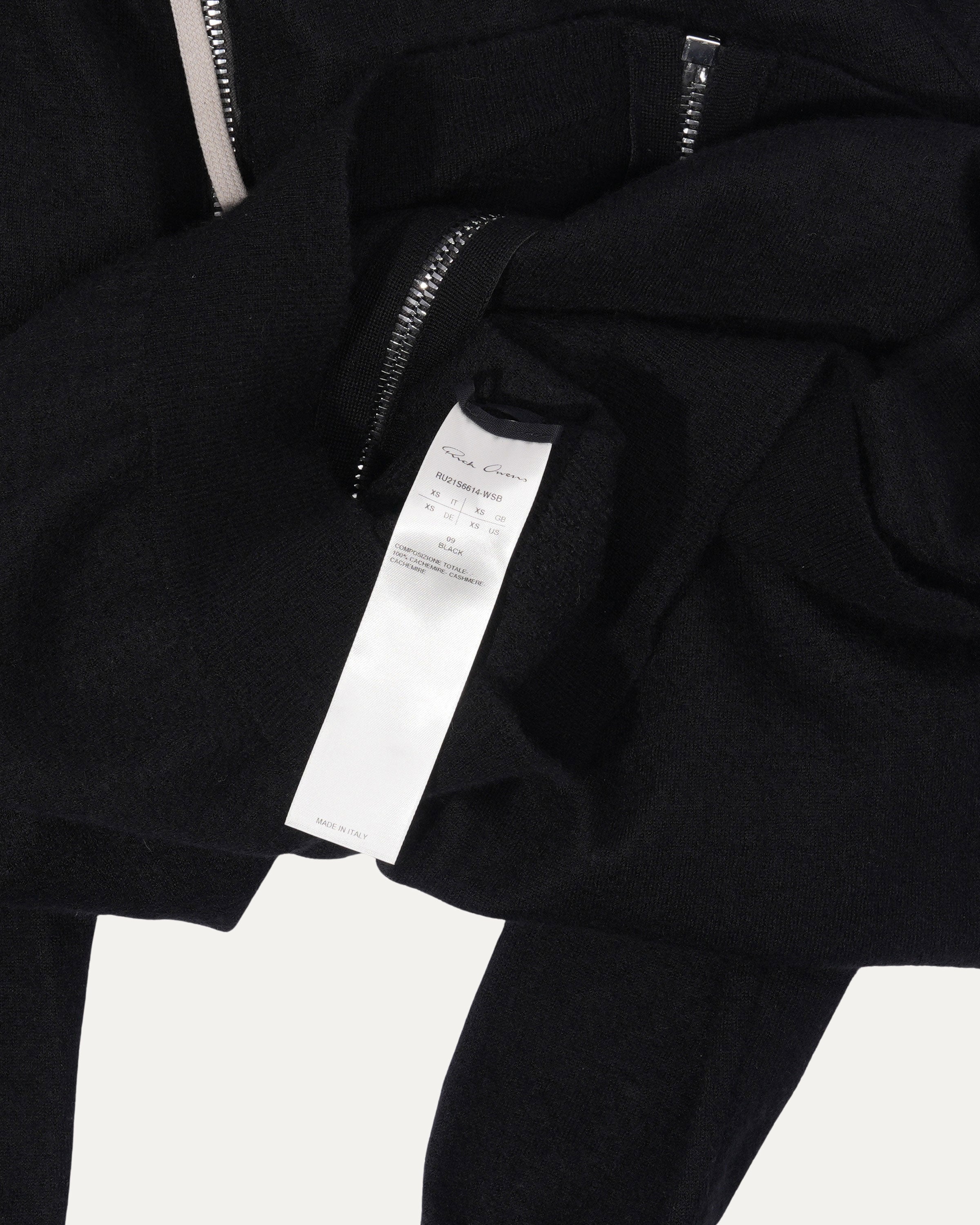 Phlegethon SS21 Cashmere Zip Up Hoodie