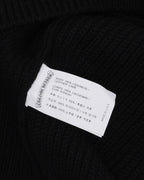 Cashmere Cross Patch Quarter Zip Sweater