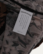 Waterfall Cross Patch Print Mesh Dress