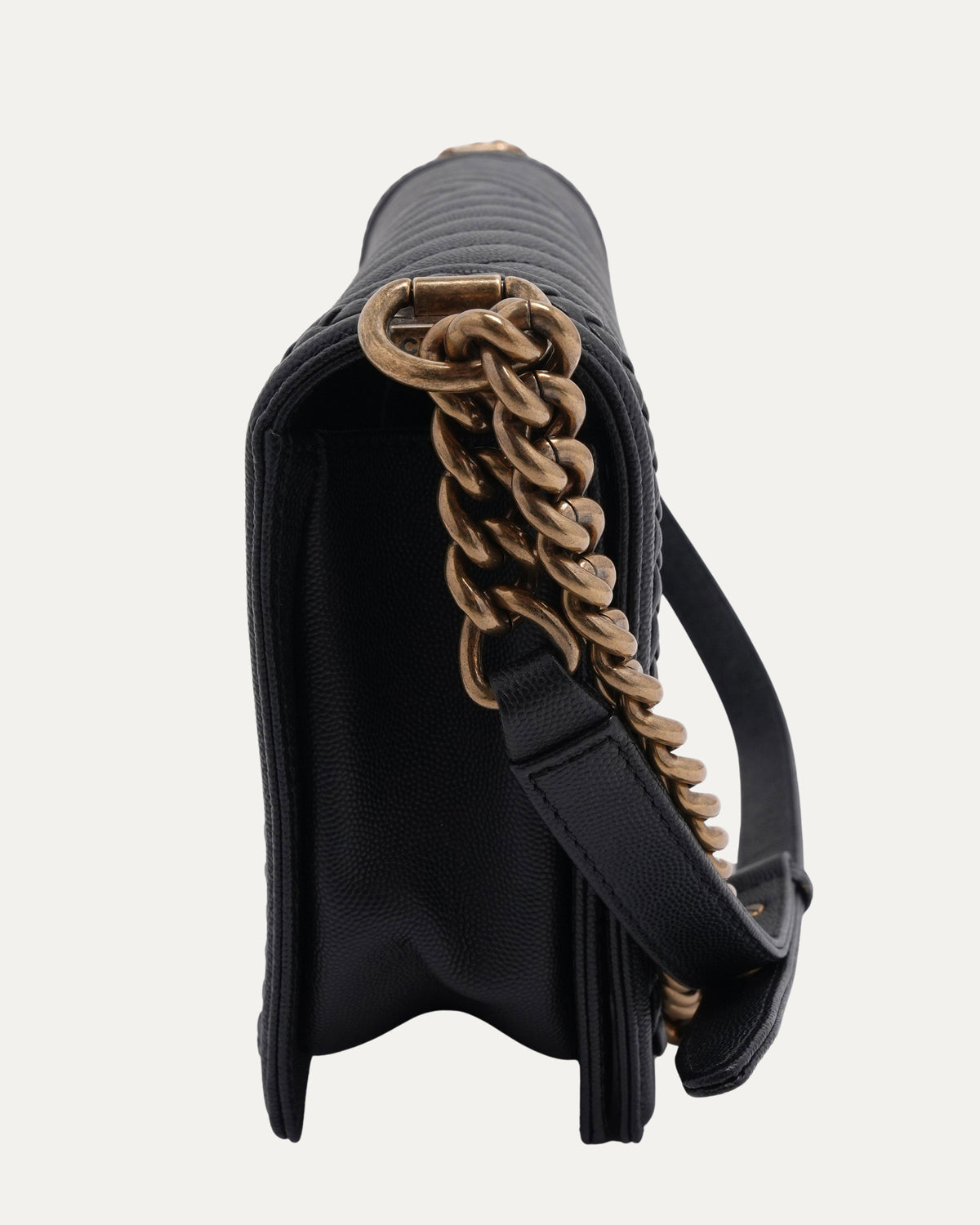 Quilted Leather Boy Bag