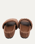 Ribbed Velvet Slides