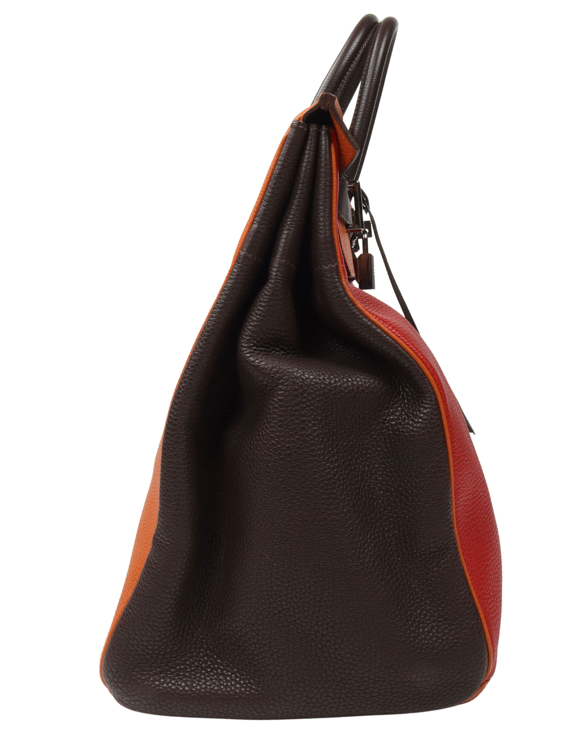 HAC 40 Fjord Leather Tri-Colour Rouge Garrance, Chocolat, & Terre Battue Birkin (2006)