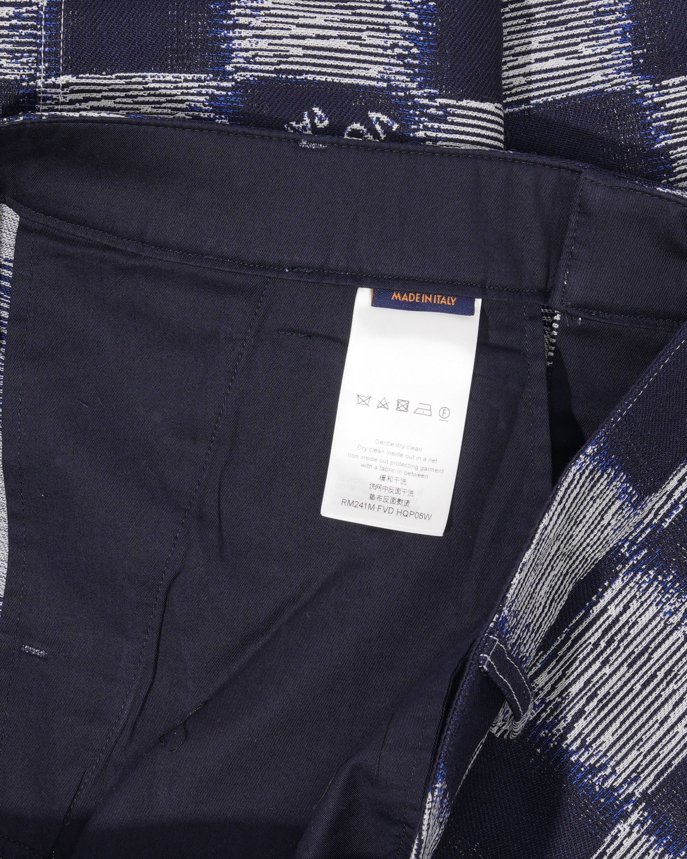 Damier Wool Workwear Pants