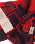 GG Pattern Wool Scarf