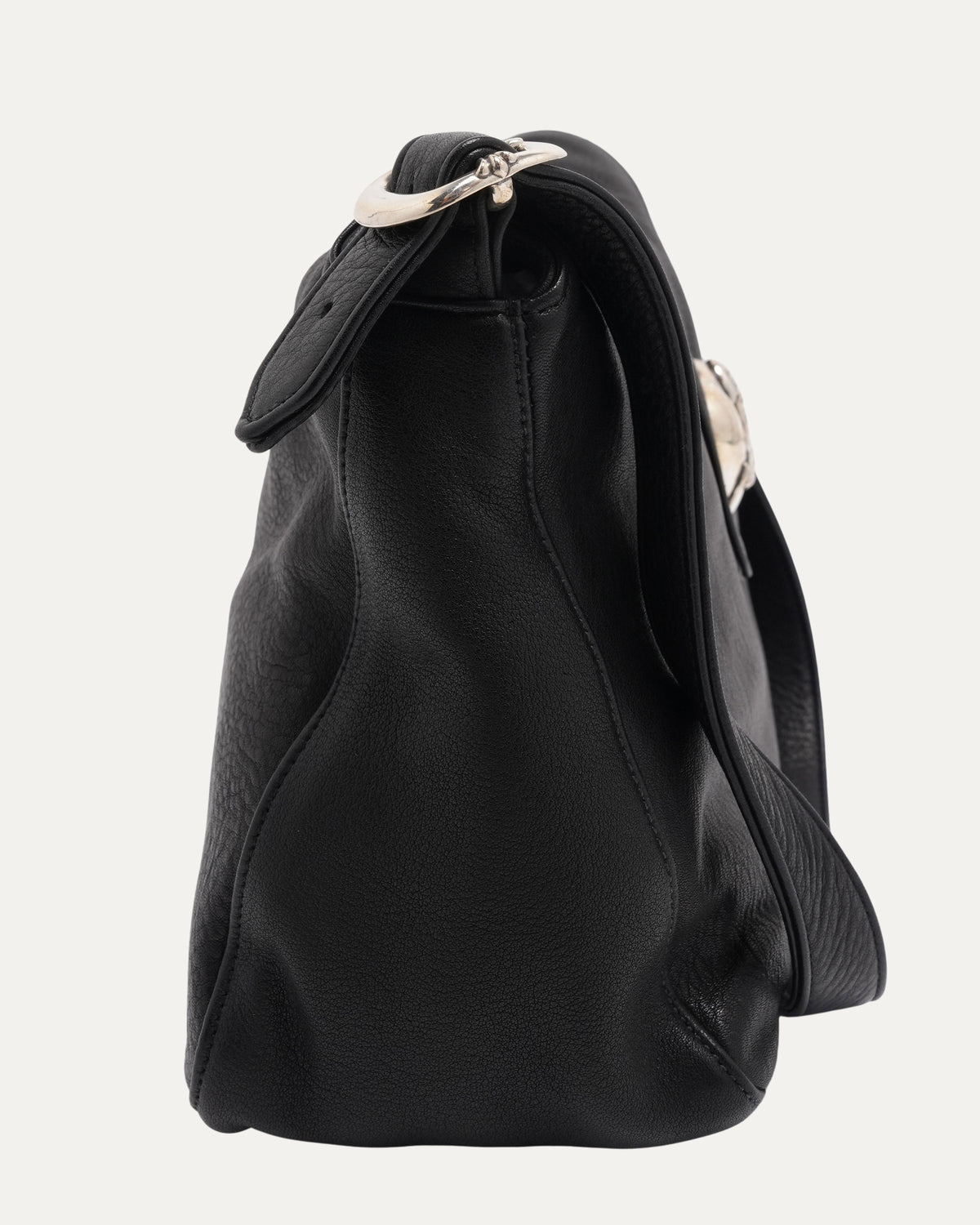 Heart Embellished Flap Bag