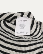 Scoop Neck Ribbed Striped Top