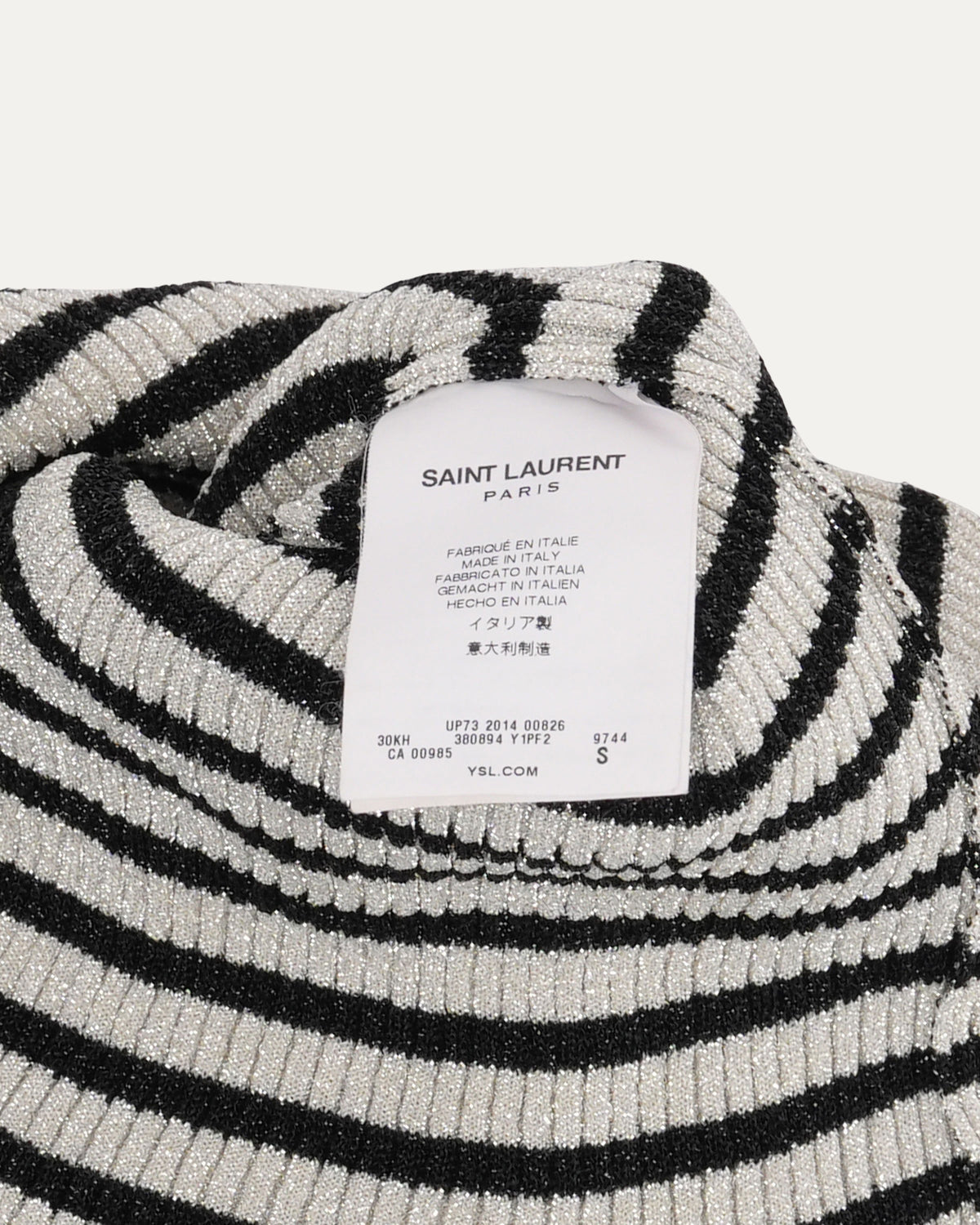 Scoop Neck Ribbed Striped Top