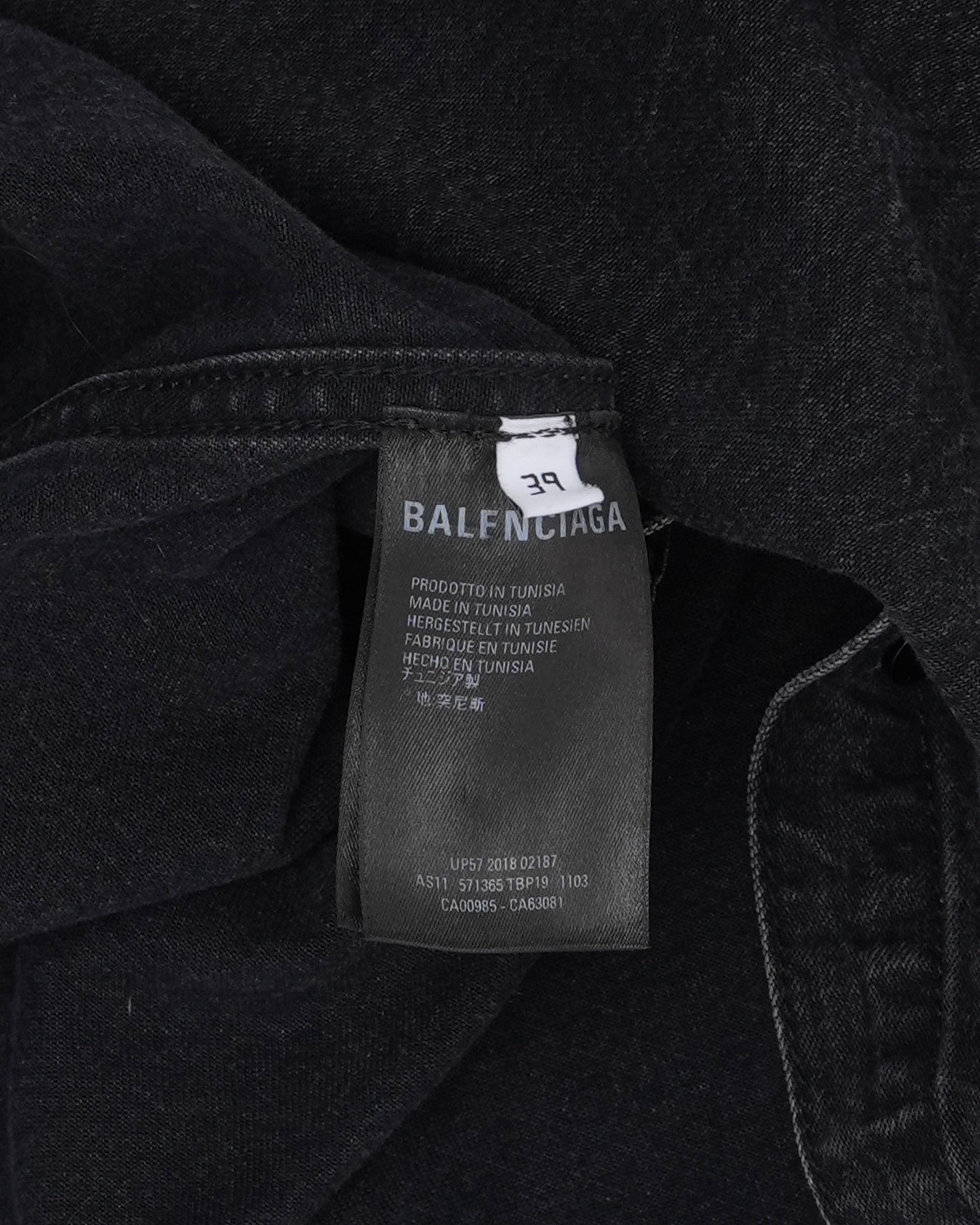 Back Logo Denim Shirt