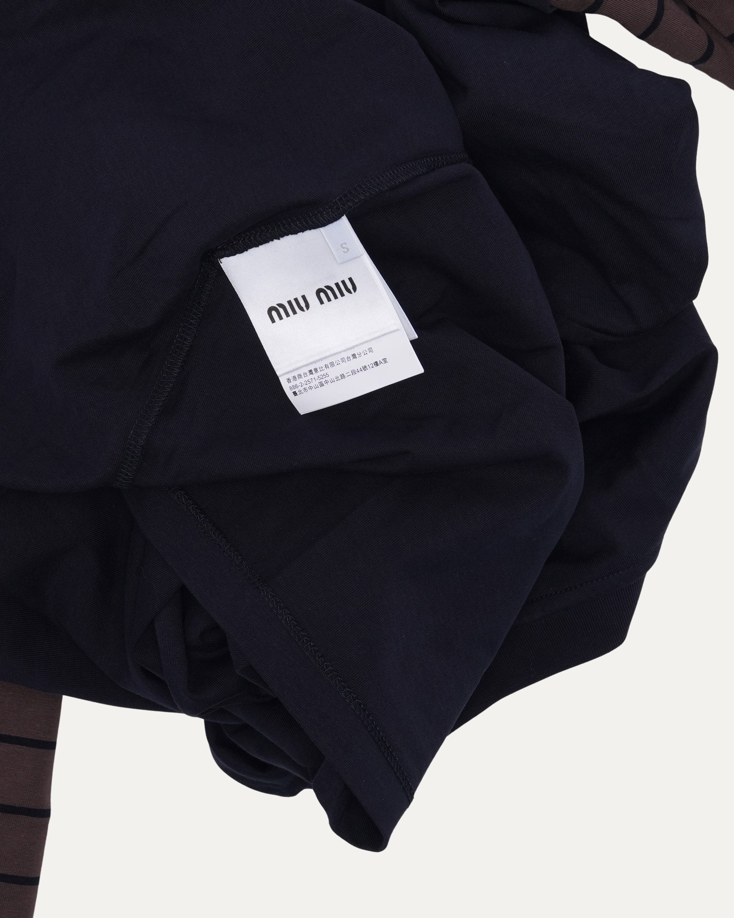 Miu Miu Layered Long Sleeve T-Shirt – Justin Reed