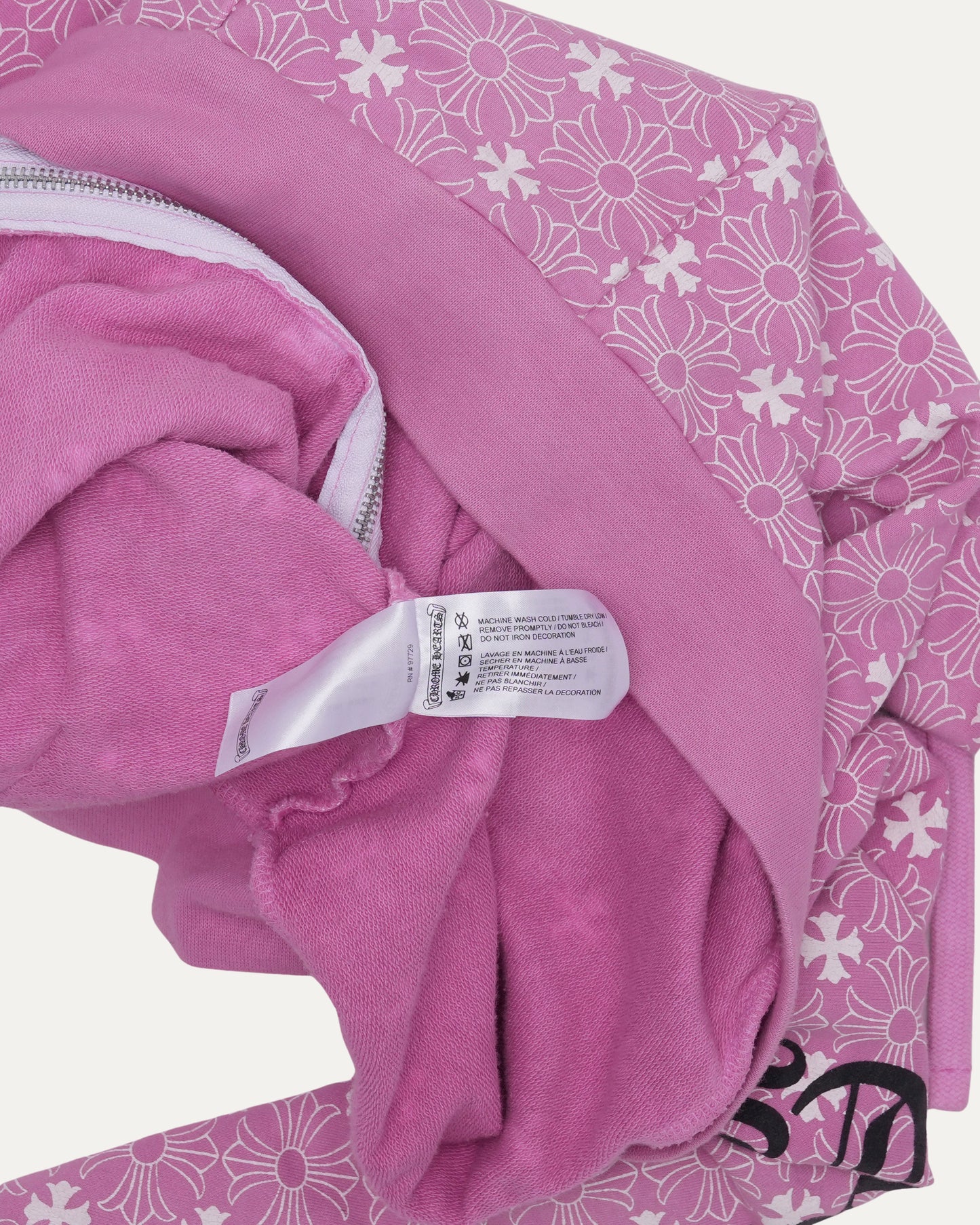Monogram Zip Up Hoodie