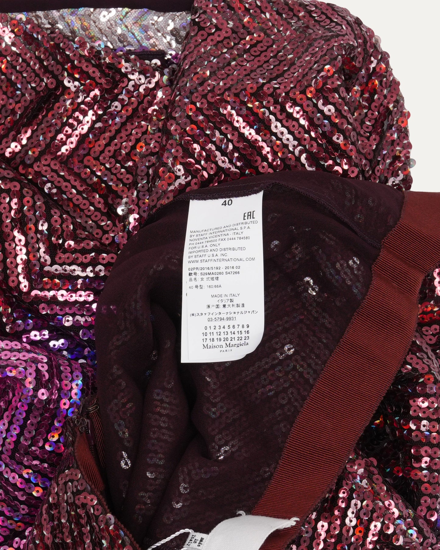 Sequin Zigzag Skirt