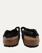 Dagger Embellished Birkenstock Boston Suede Mule