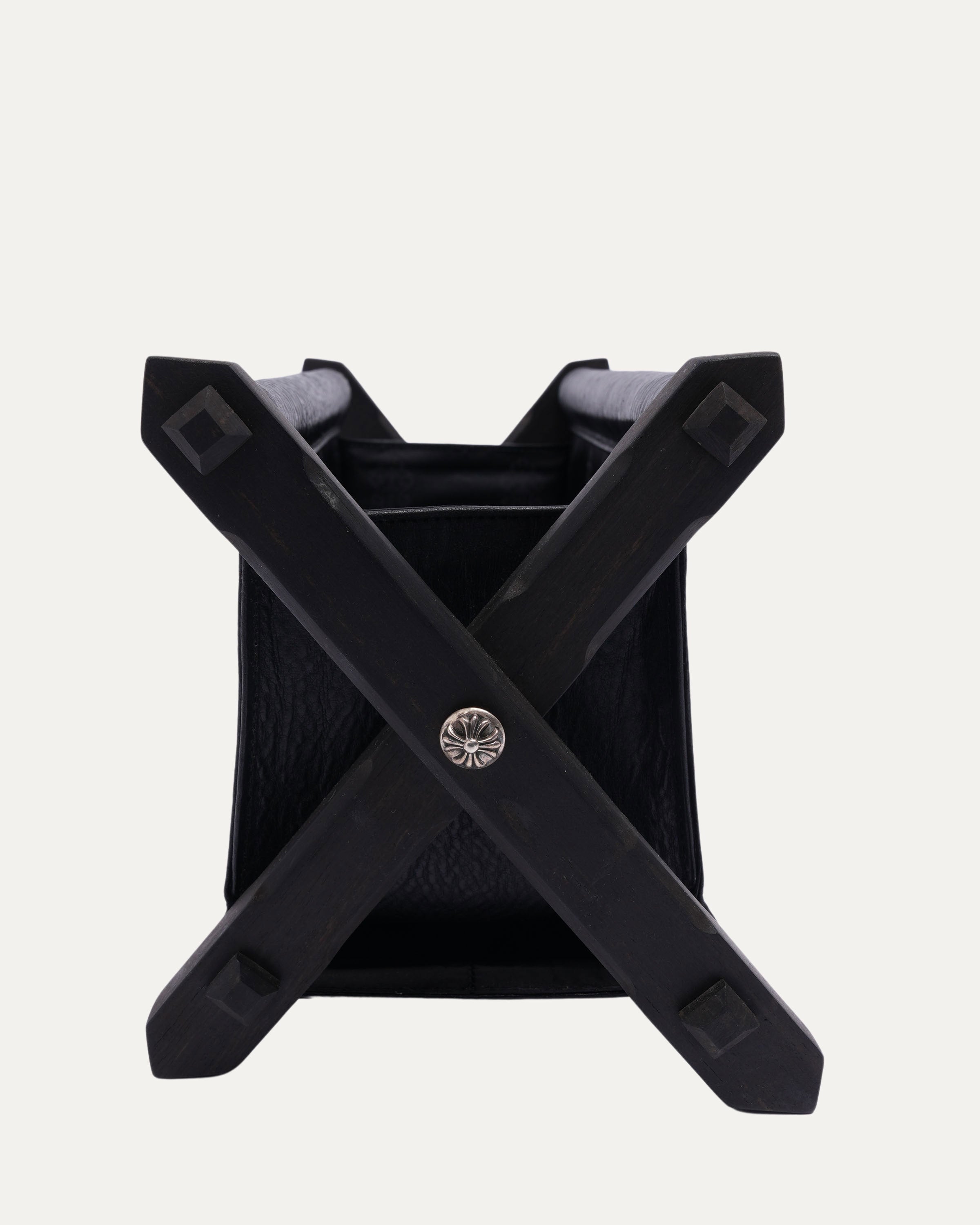 Leather Cross Patch Remote Control Holder