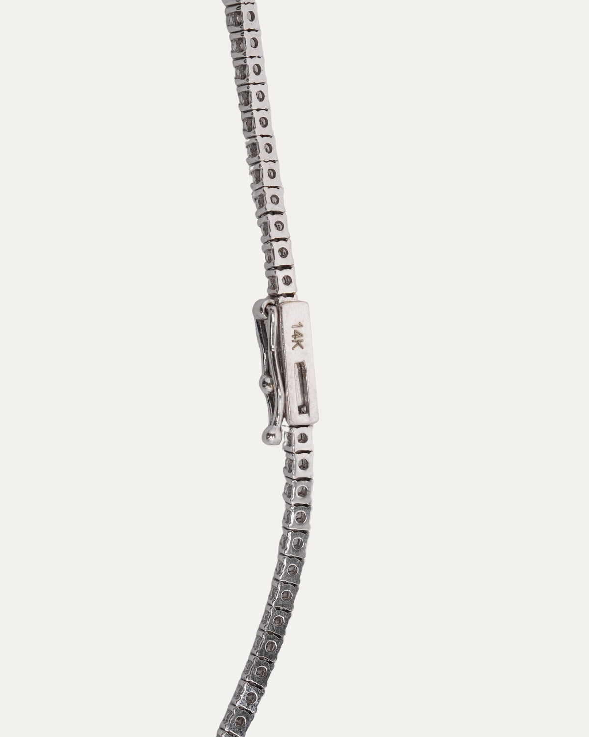 Invisible Setting Natural Diamond Tennis Chain Necklace