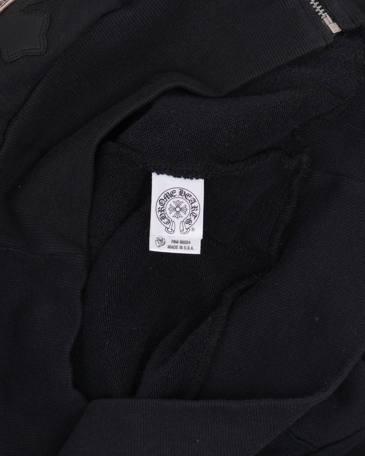 Vintage Horseshoe Logo Patch Zip Up Hoodie