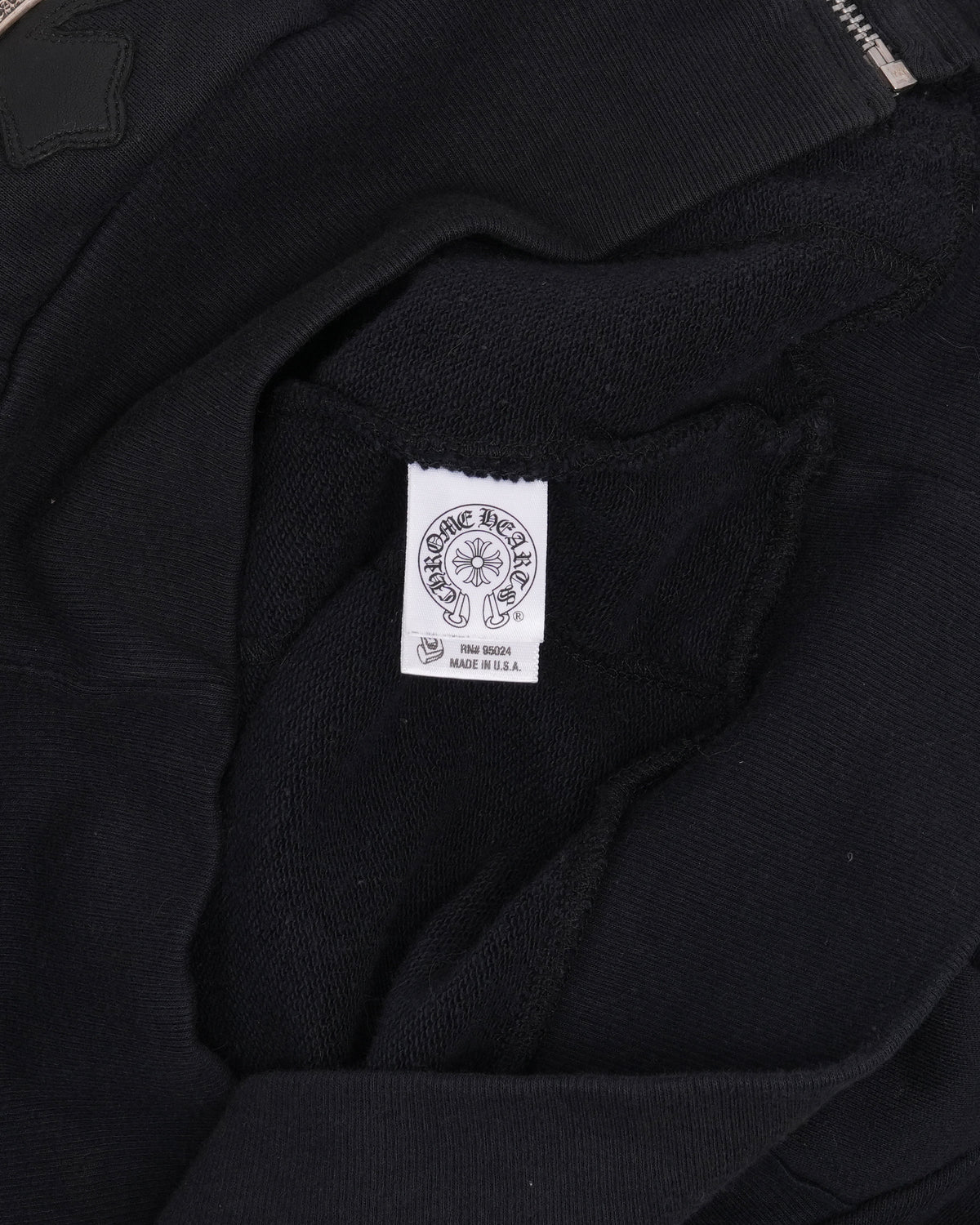 Vintage Horseshoe Logo Patch Zip Up Hoodie