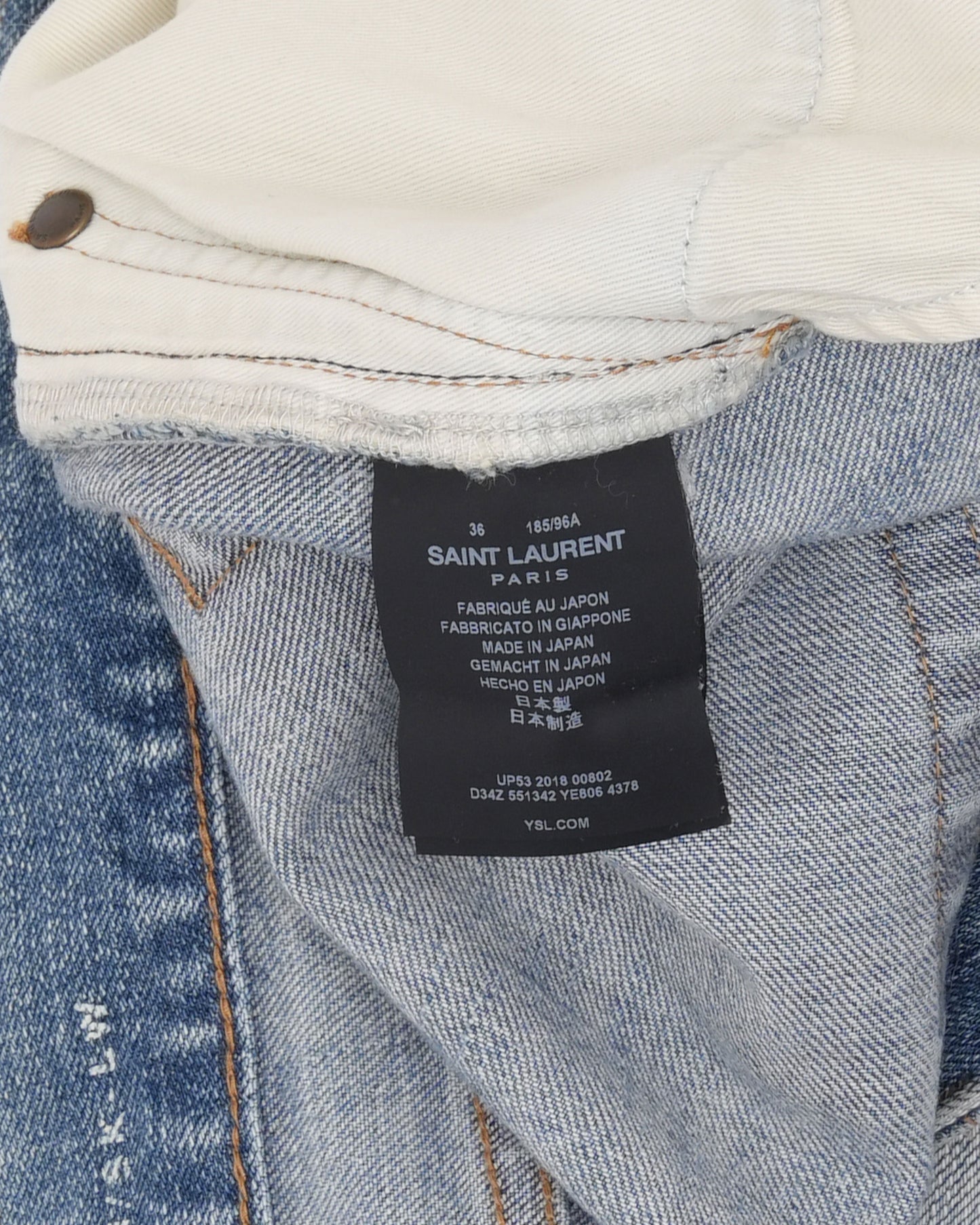 Distressed Light Wash Jeans