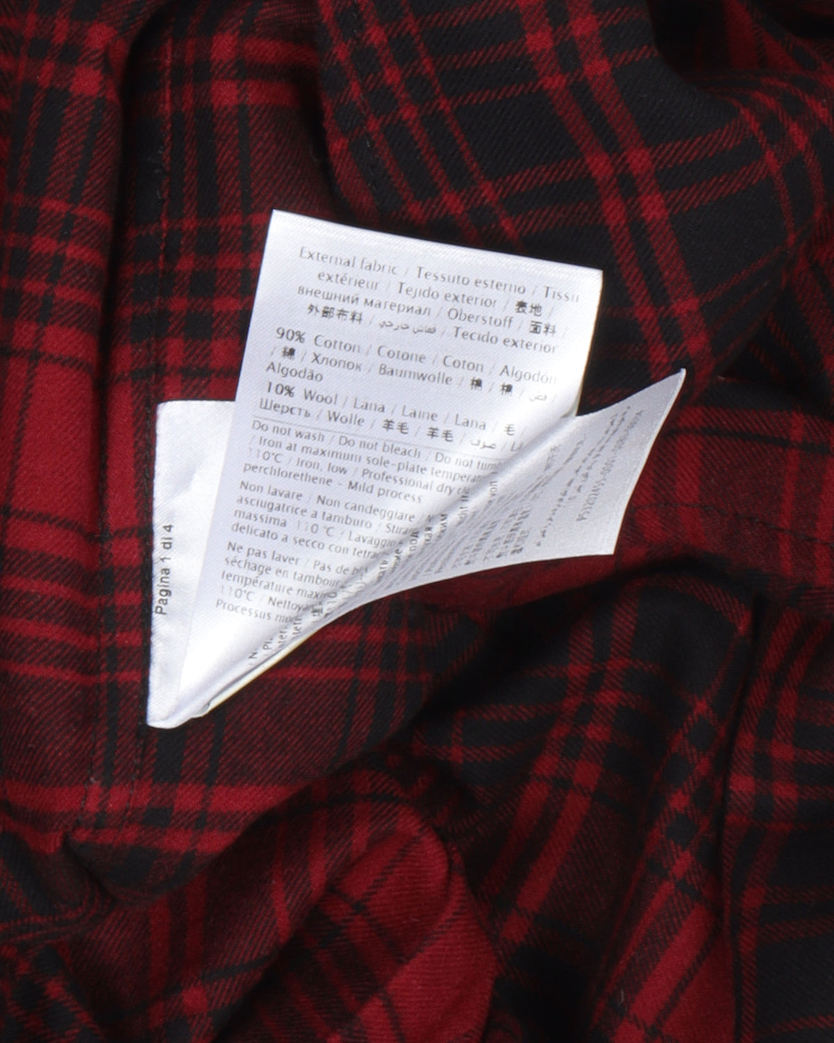Plaid Studded Collar Shirt