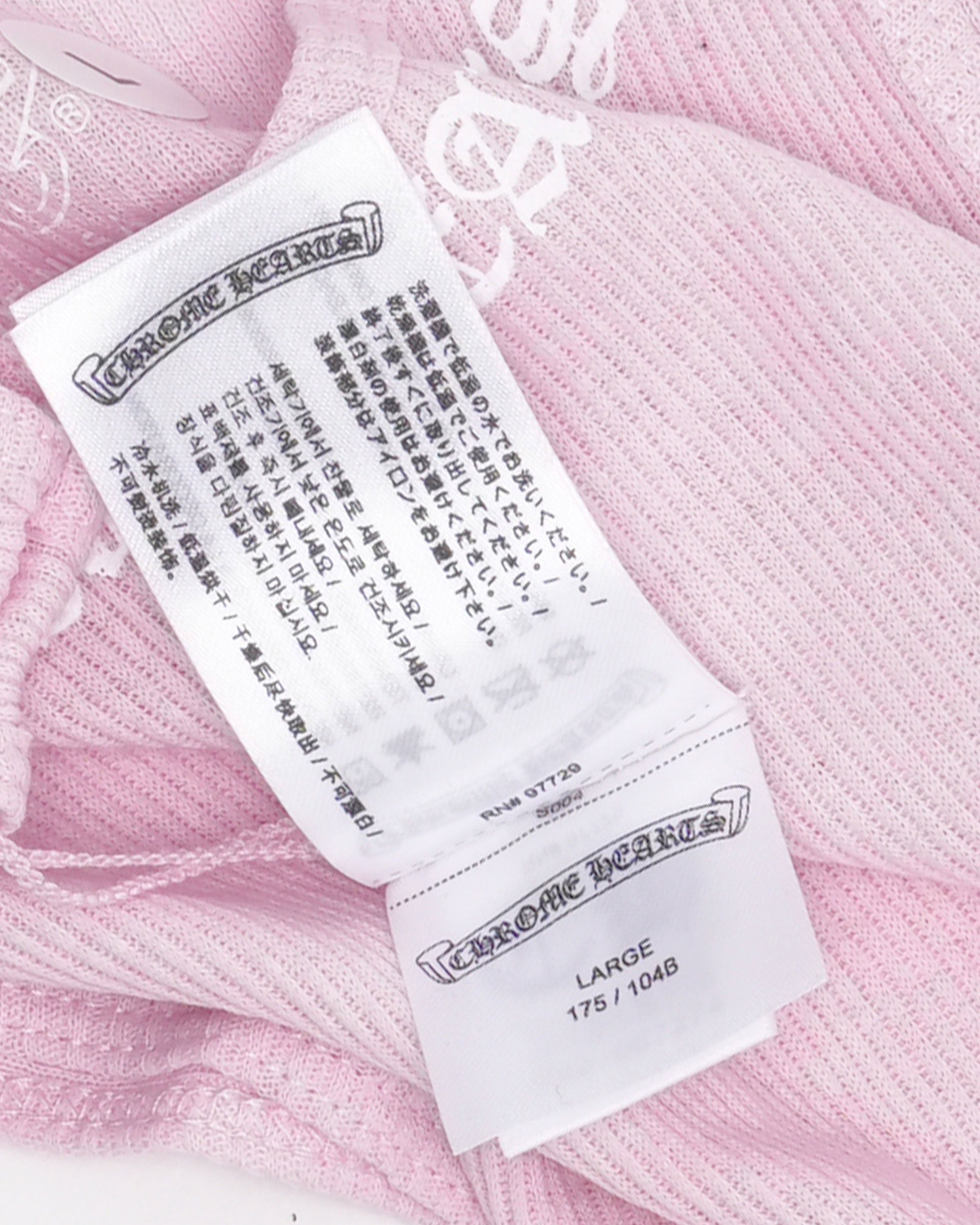 Chrome Hearts リブタンク LoveYou 新品 すり替え防止タグ すり替え防止タグ ホワイト 10個 シリアル番号付き プロテクションタグ