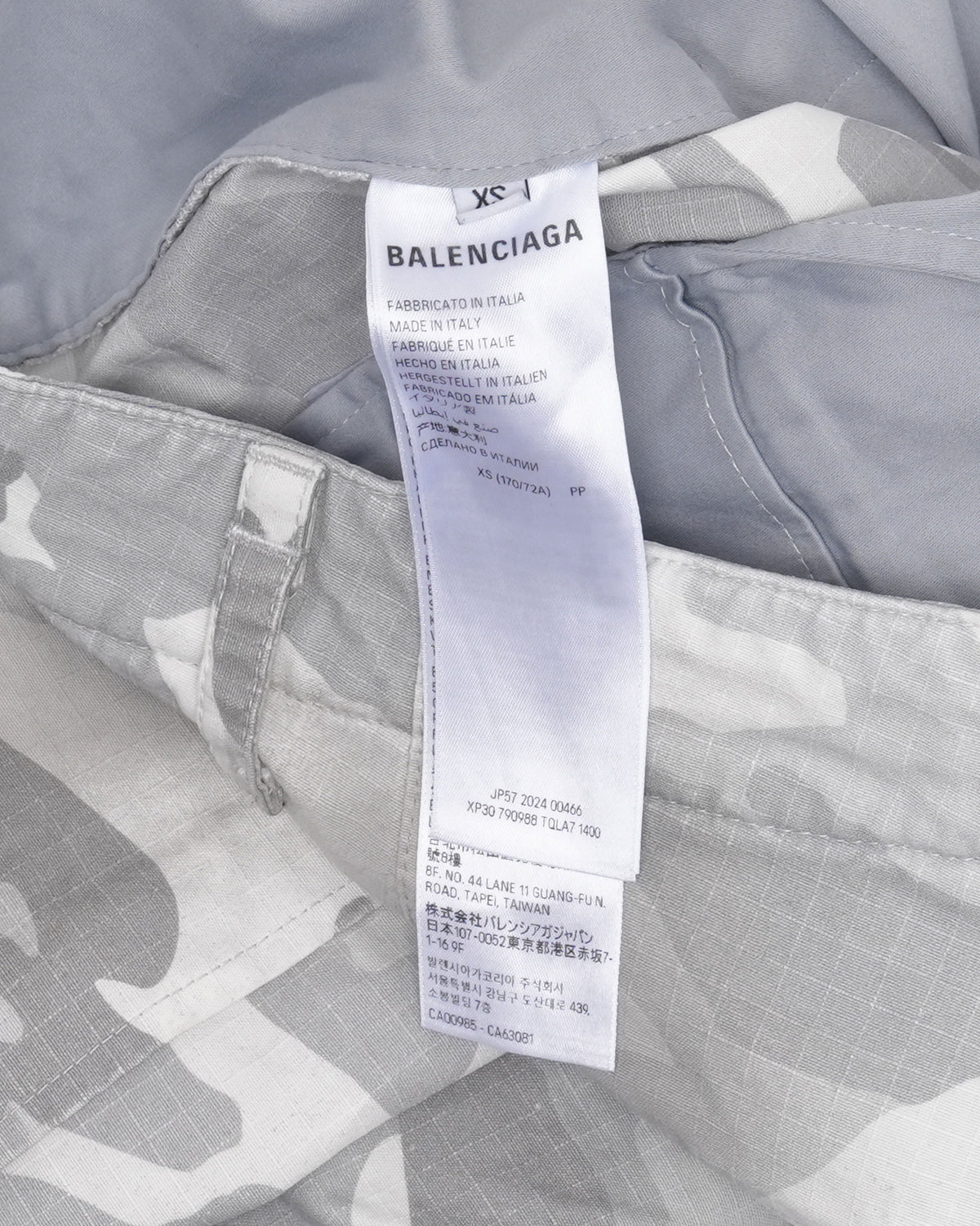 Snow Camo Cargo Shorts