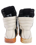 Blistered Leather Geobasket Sneakers