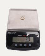 Gold Micro Dame Tri Link Ring