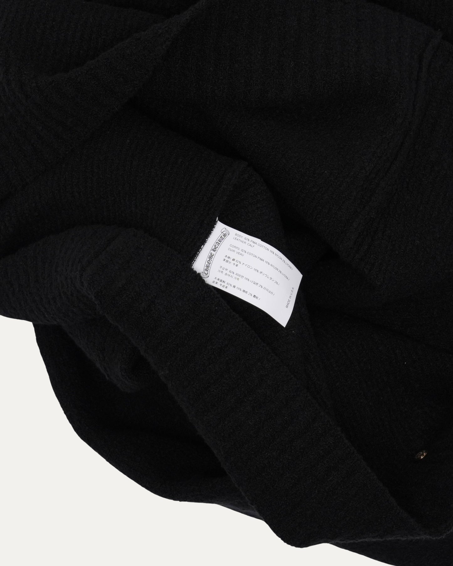 Pony Hair Cross Patch Hooded Sweater