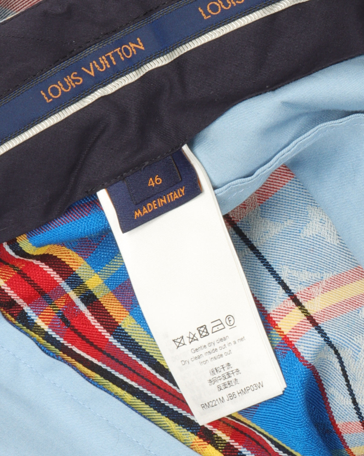 Monogram Check Pleated Pants