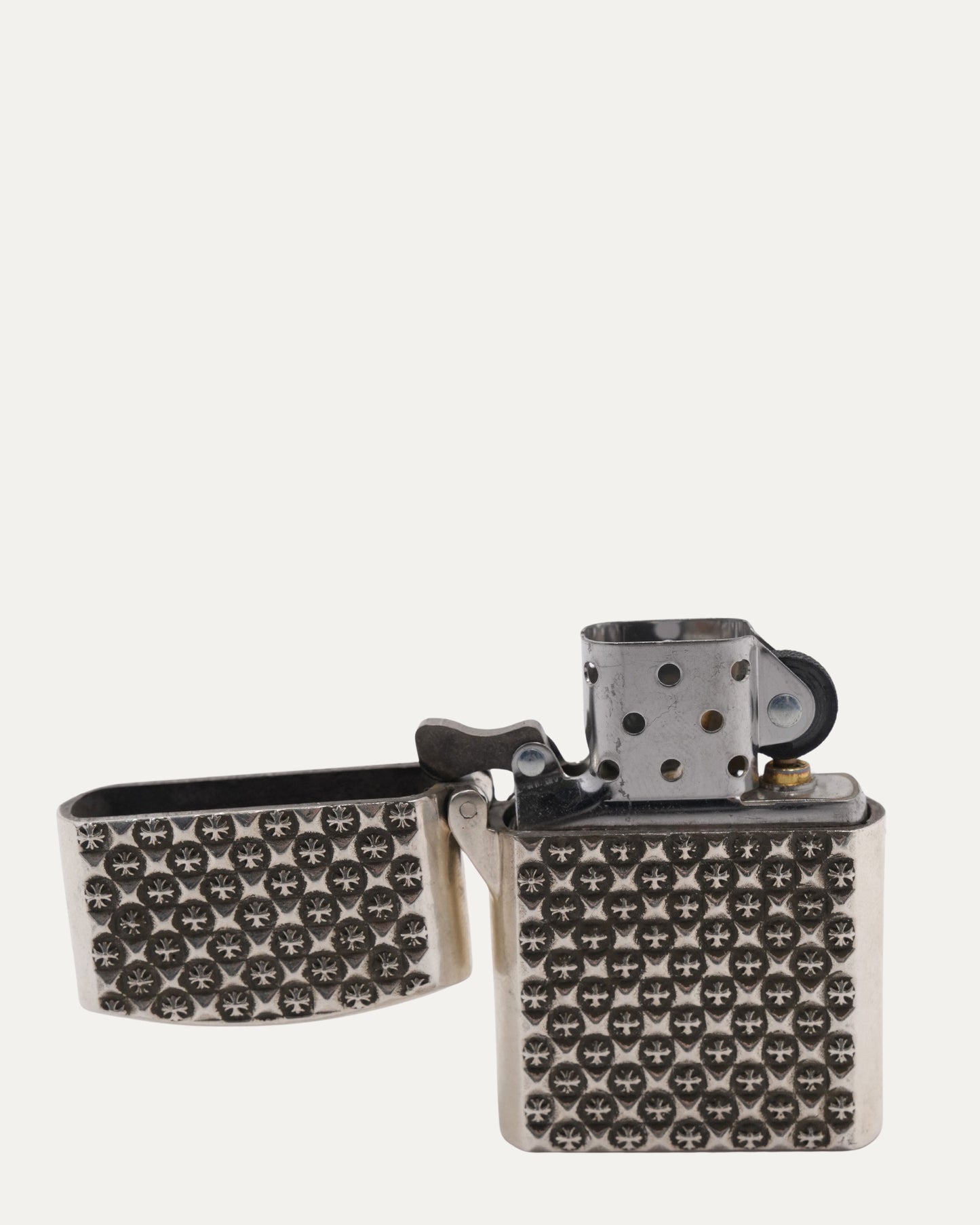 Rough Grip Plus Cross Zippo Lighter