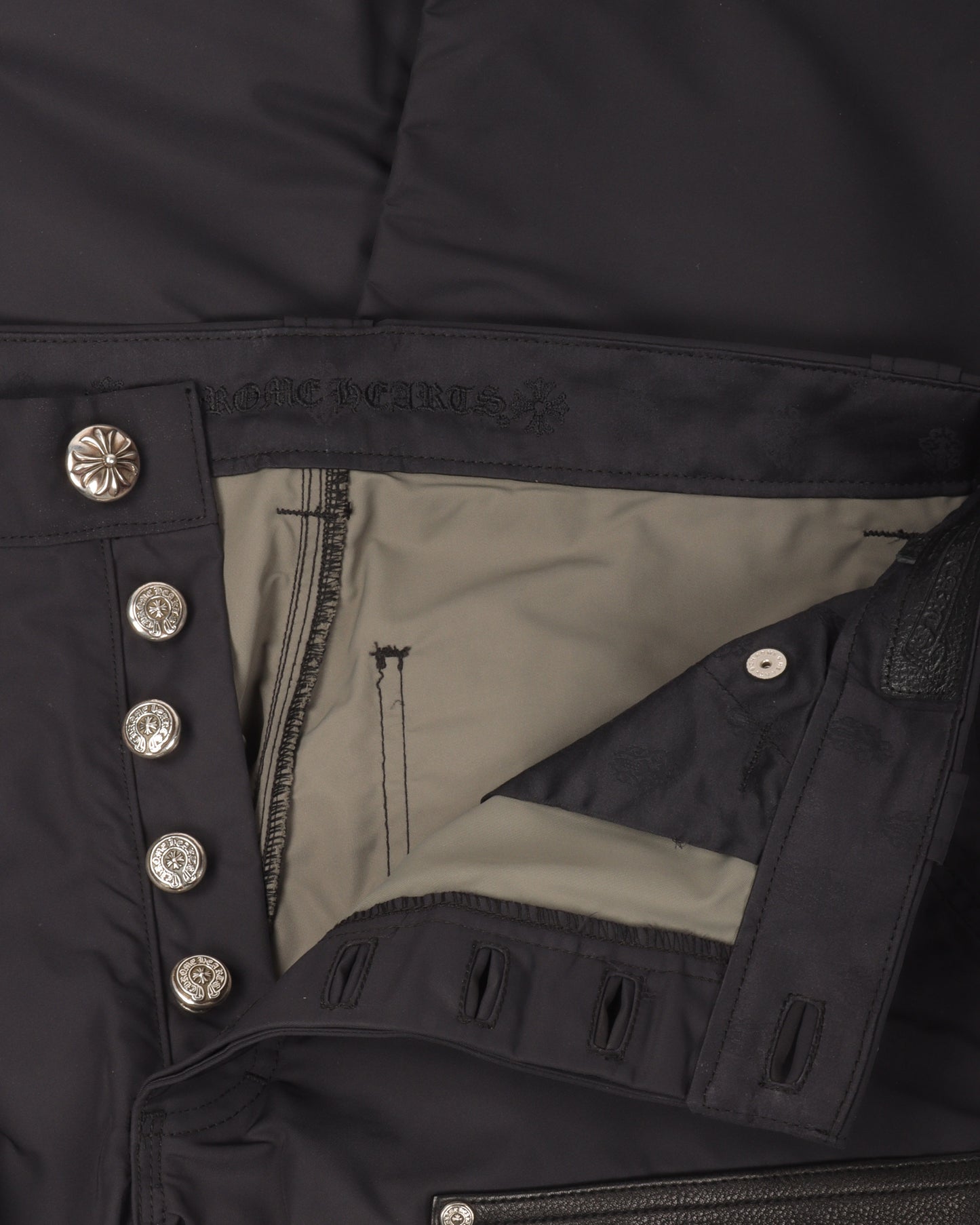 Leather Double Knee Nylon Carpenter Pants