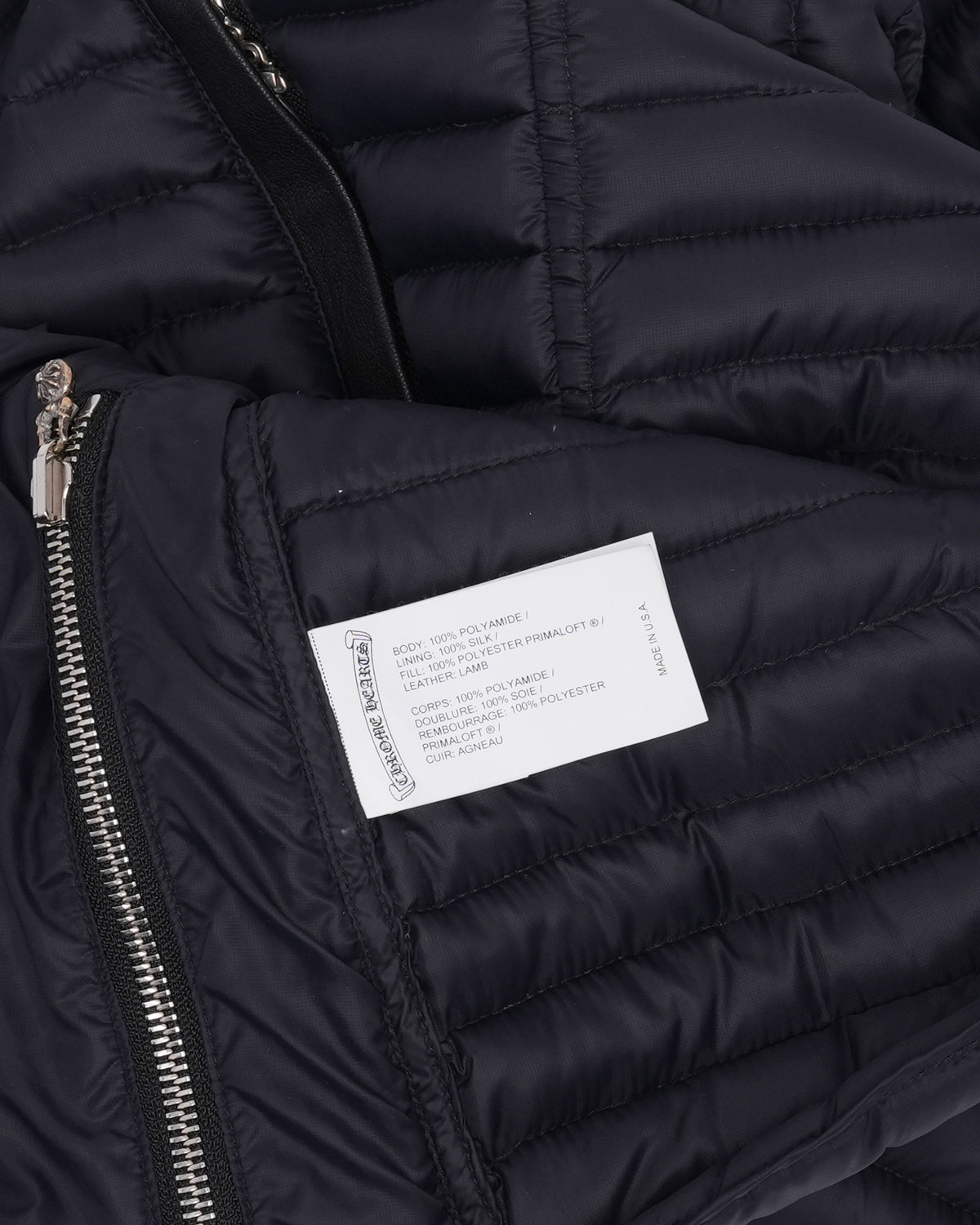Cross Patch Nylon Insulated Shirt Jacket