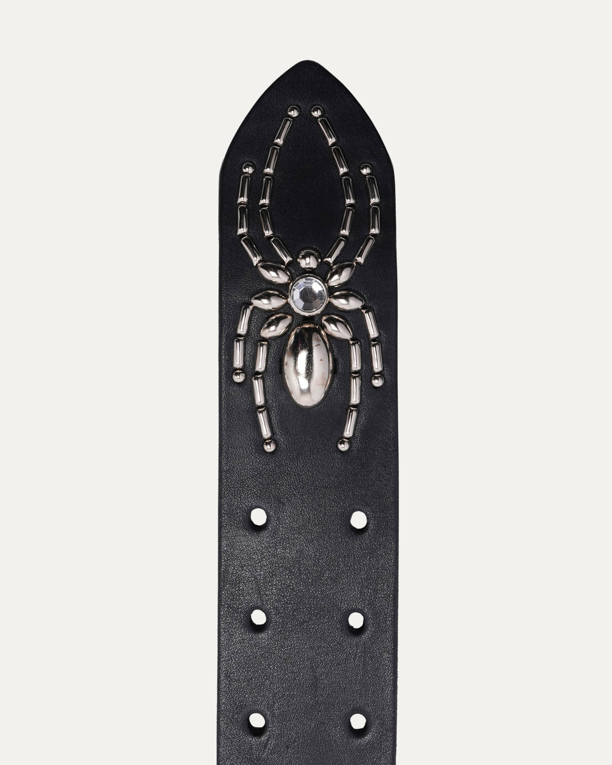 Studded Leather Snake Inlay Belt
