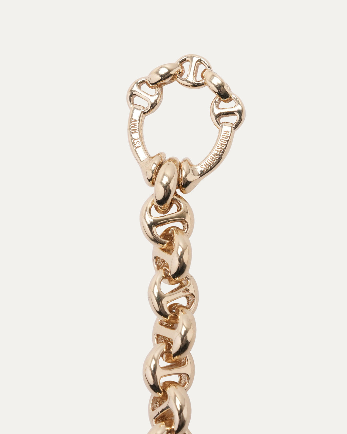 5MM 18k Yellow Gold Open-Link Necklace w/ Diamond Toggle