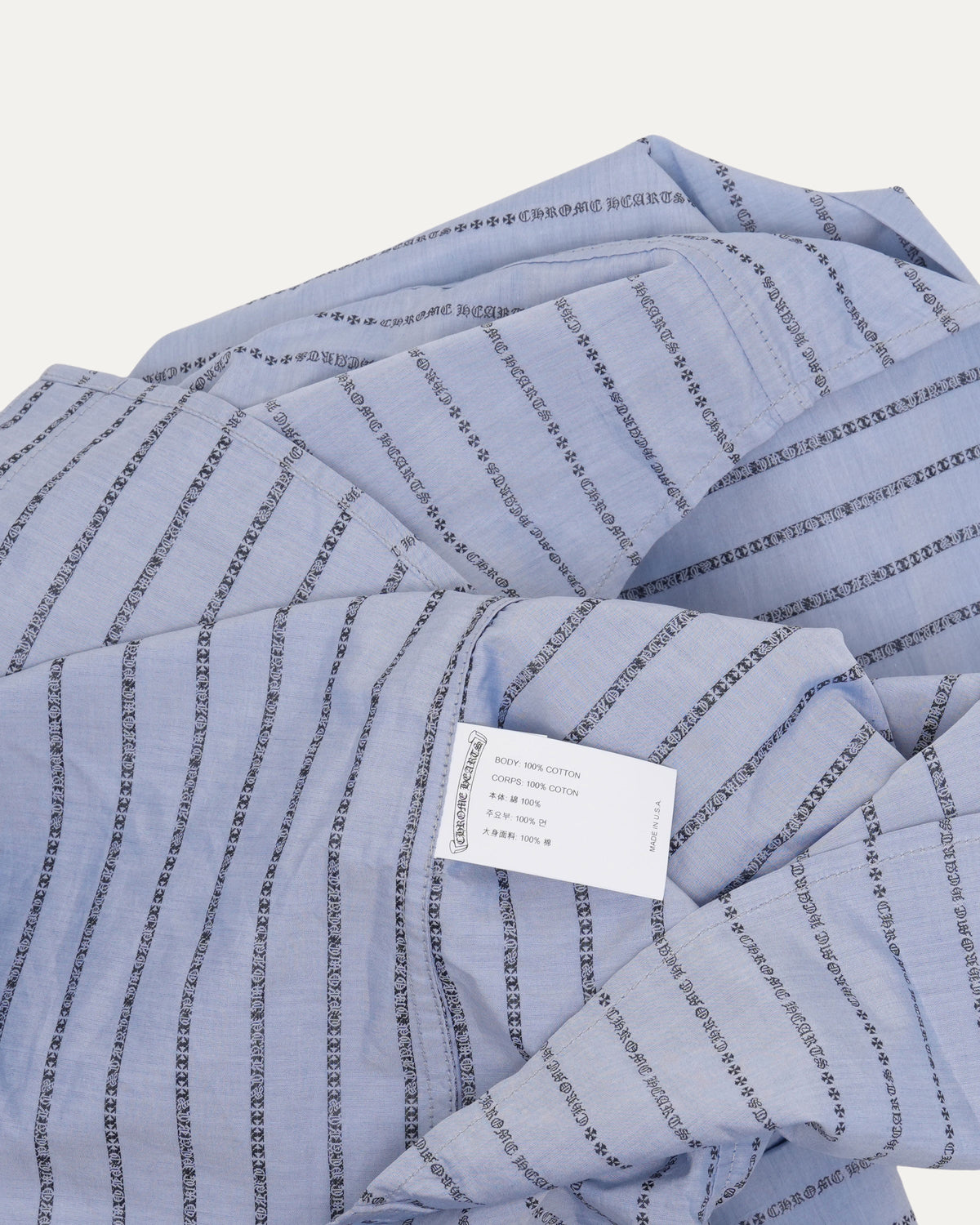 Spell Out Pinstripe Shirt