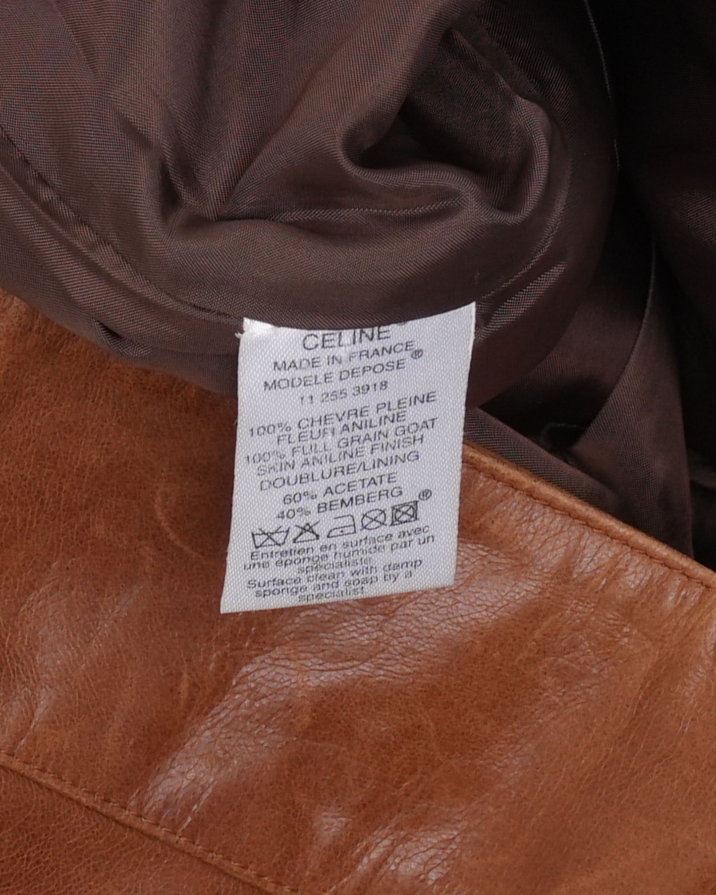 Belted Goat Leather Pants