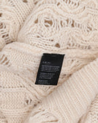 Distressed Cable Knit Sweater