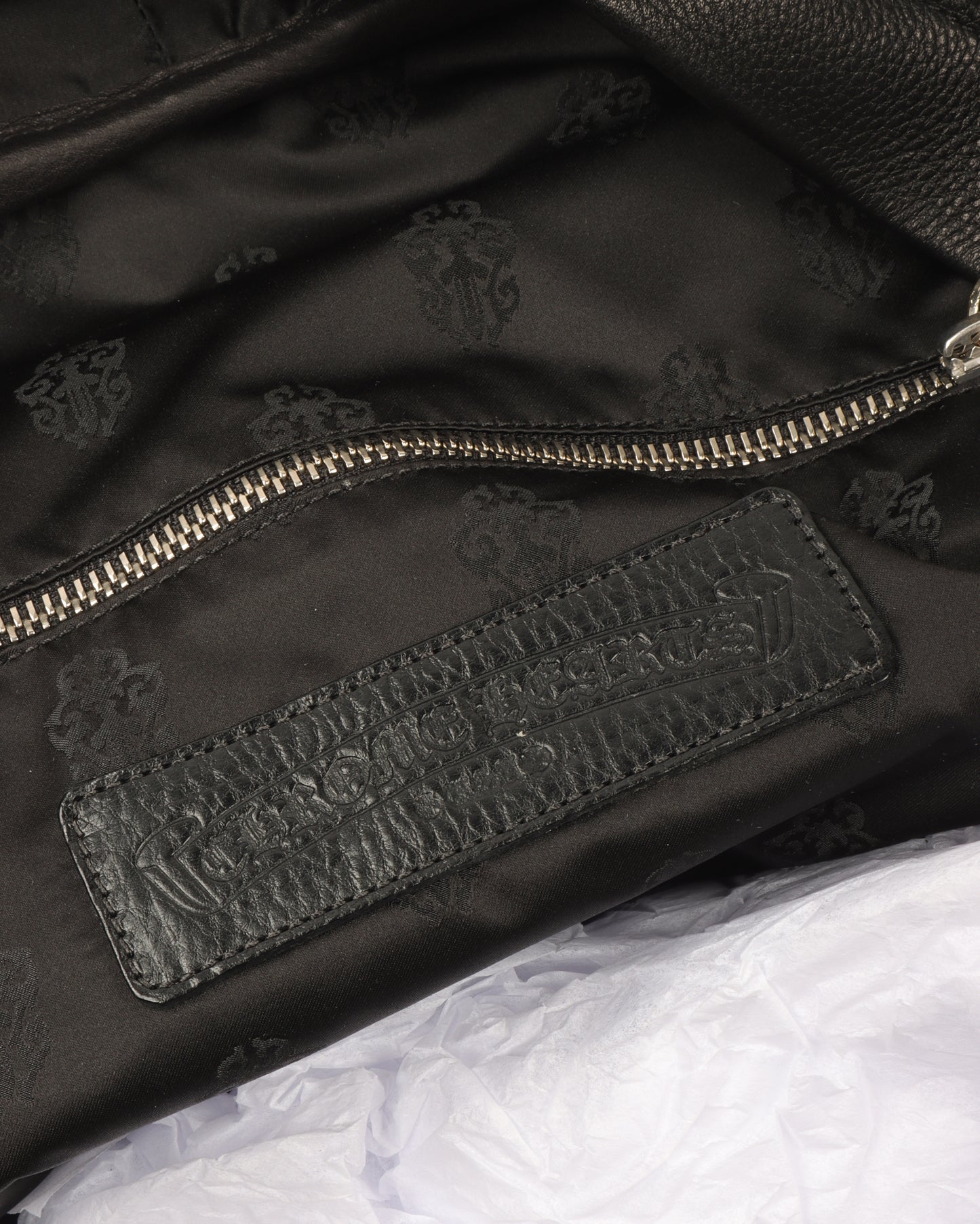 Leather Multicolor Cross Patch Backpack
