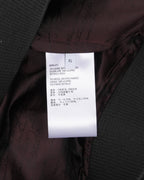 Embroidered Wool Blend Logo Zip Up Track Jacket