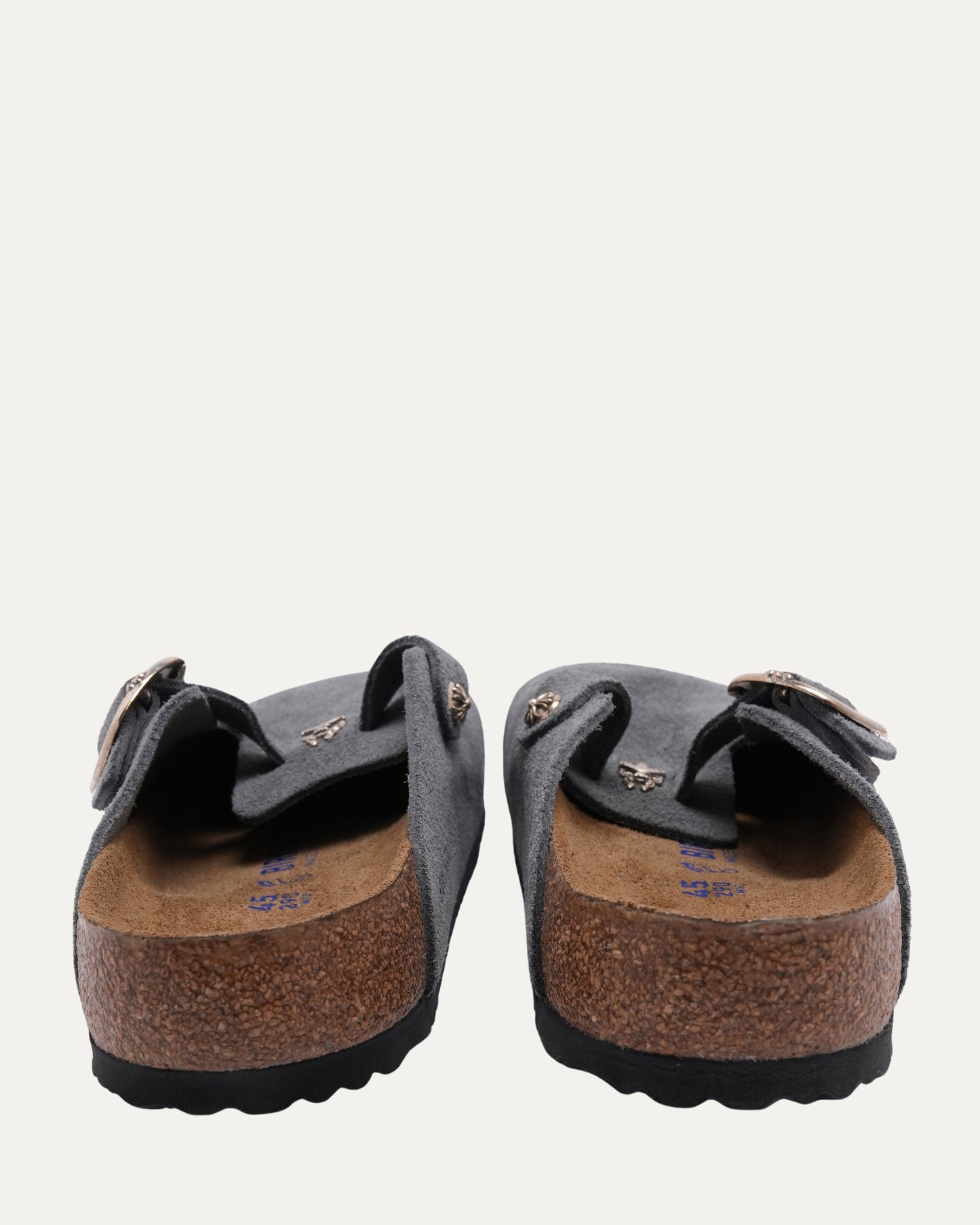 Dagger Embellished Birkenstock Boston Suede Mule