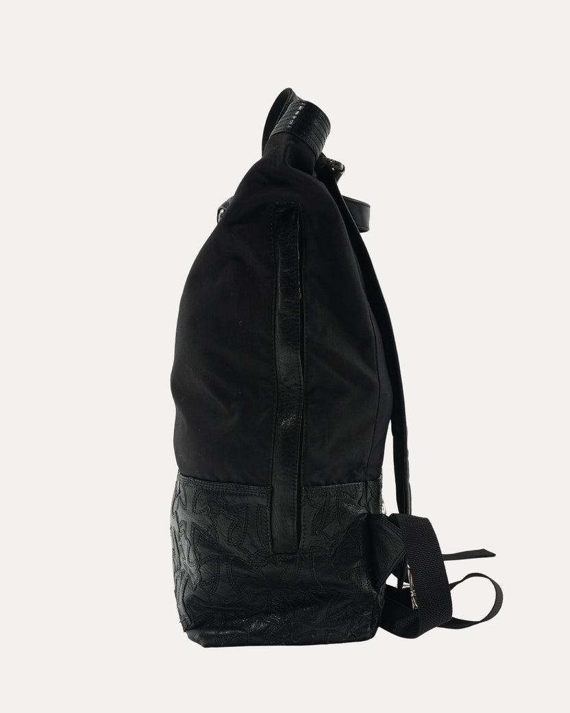 Cross Patch & Waxed Canvas Backpack